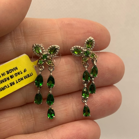 Jewelry - RUSSIAN DIOPSIDE BUTTERFLY EARRINGS